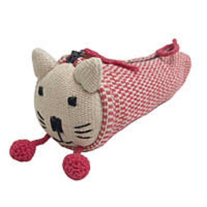Lamali Woven Cat Pouch Pink