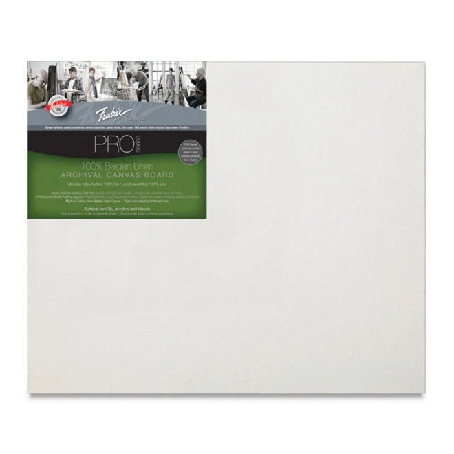 Fredrix Pro Series Linen Archival Canvas Board 8X10"