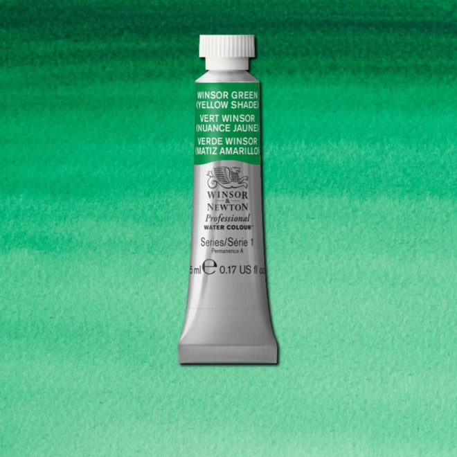 Winsor & Newton Professional Watercolour 5Ml Winsor Green (Yellow Shade)