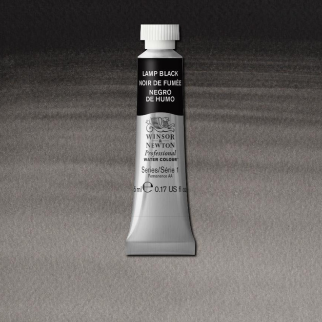 W&N Artist'S Water Colour 5Ml Lamp Black