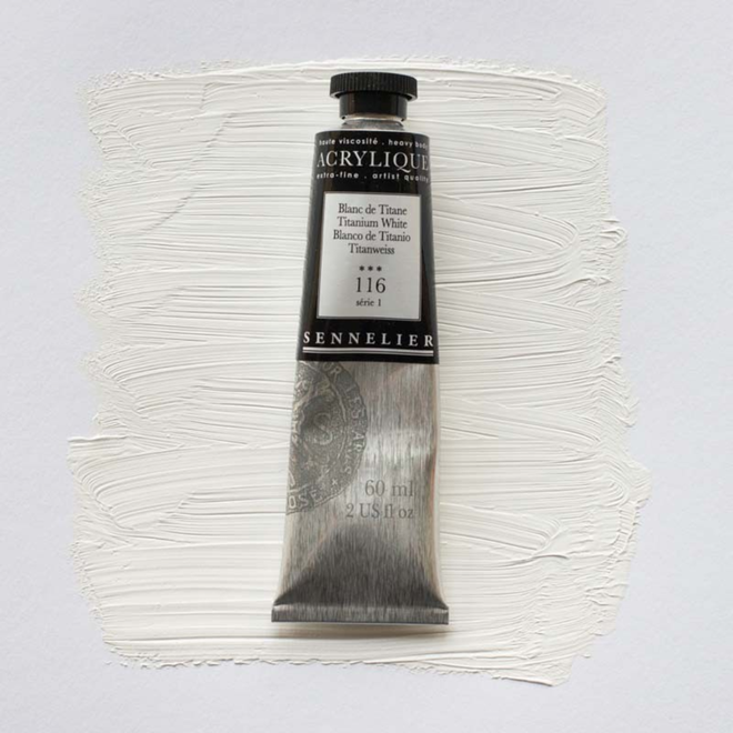 Sennelier Extra-Fine Artists' Acrylics 116 Titanium White Series 1 60Ml Tube