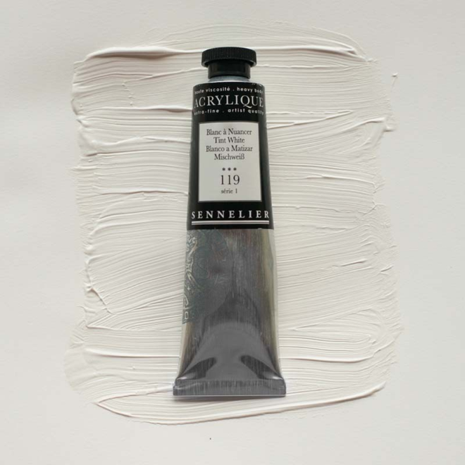 Sennelier Extra-Fine Artists' Acrylics 119 Tint White Series 1 60Ml Tube