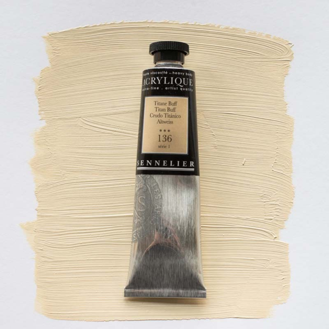 Sennelier Extra-Fine Artists' Acrylics 136 Titan Buff Series 1 60Ml Tube