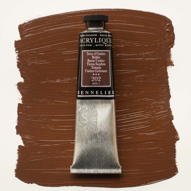 Sennelier Extra-Fine Artists' Acrylics 202 Burnt Umber Series 1 60Ml Tube
