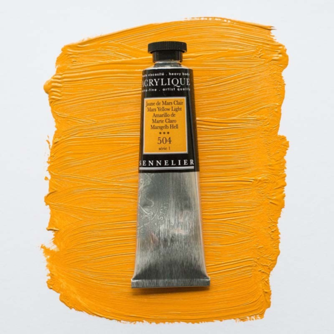 Sennelier Extra-Fine Artists' Acrylics 504 Mars Yellow Lght Series 1 60Ml Tube