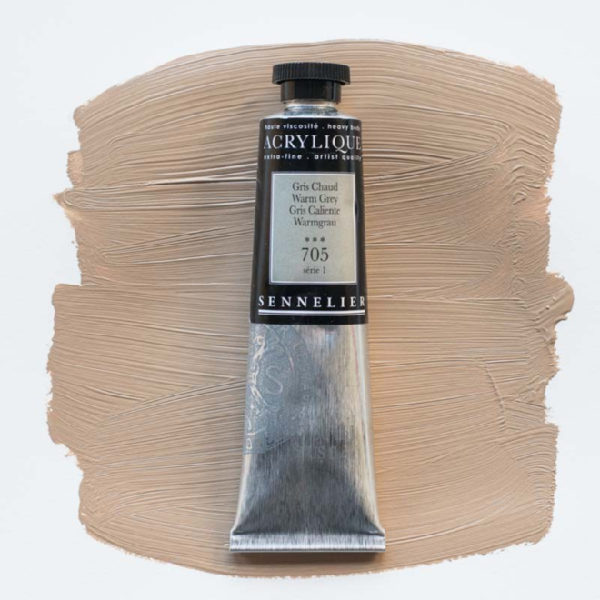 Sennelier Extra-Fine Artists' Acrylics 705 Warm Grey Series 1 60Ml Tube