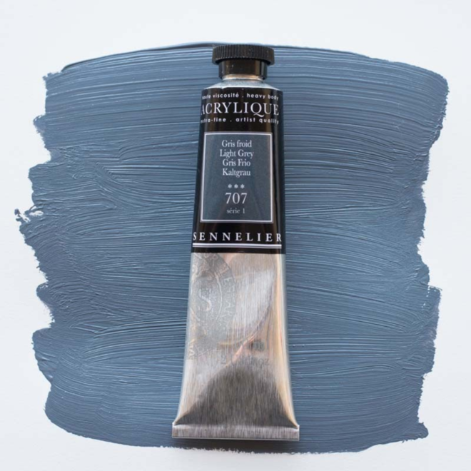 Sennelier Extra-Fine Artists' Acrylics 707 Light Grey Series 1 60Ml Tube