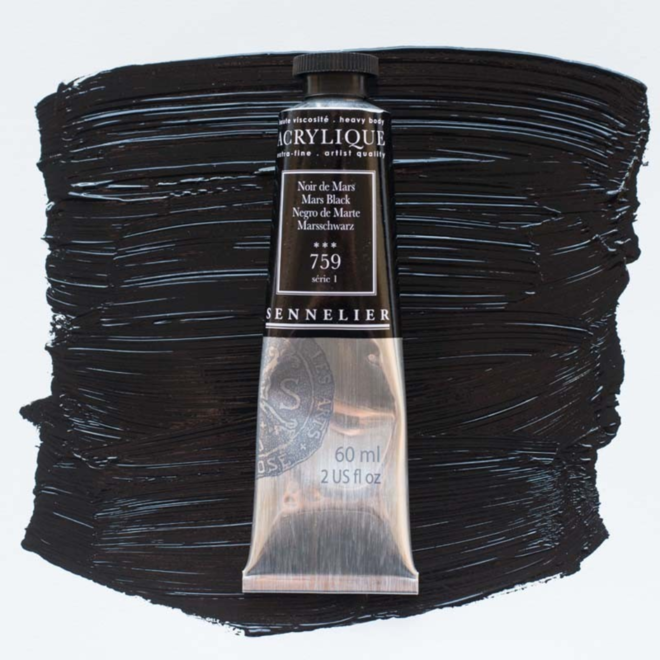 Sennelier Extra-Fine Artists' Acrylics 759 Mars Black Series 1 60Ml Tube