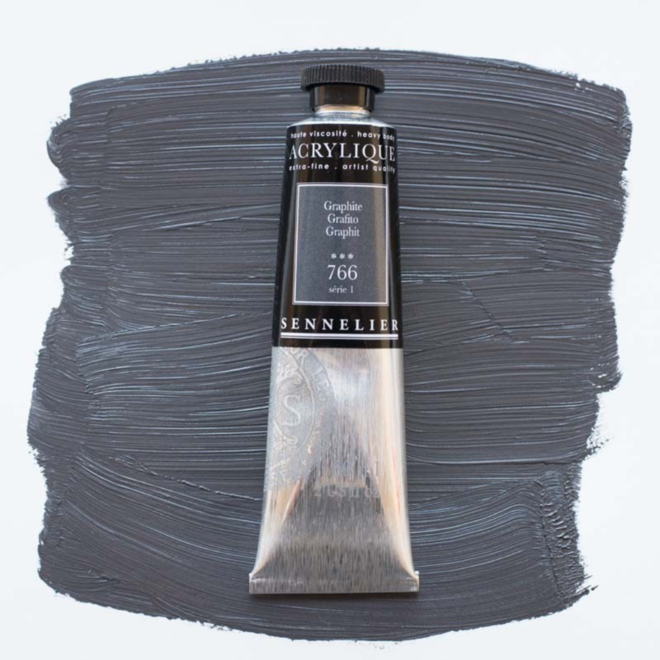 Sennelier Extra-Fine Artists' Acrylics 766 Graphite Series 1 60Ml Tube
