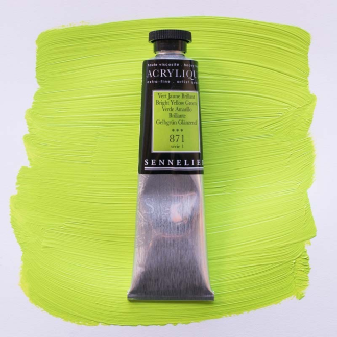 Sennelier Extra-Fine Artists' Acrylics 871 Bright Yellow Green Series 1 60Ml Tube