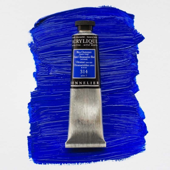 Sennelier Extra-Fine Artists' Acrylics 314 Dark Ultramarine Blue Series 2 60Ml Tube