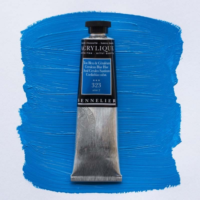 Sennelier Extra-Fine Artists' Acrylics 323 Cerulean Blue Hue Series 2 60Ml Tube