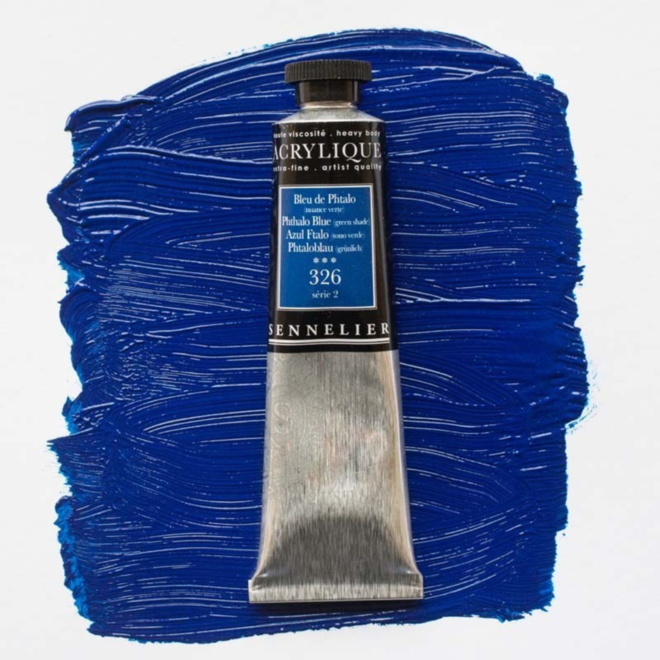 Sennelier Extra-Fine Artists' Acrylics 326 Pthalo Blue (Green Shade) Series 2 60Ml Tube