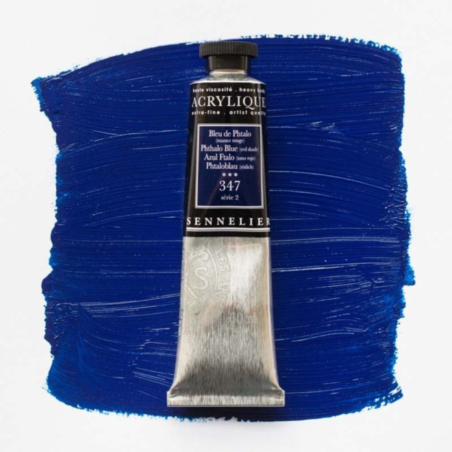 Sennelier Extra-Fine Artists' Acrylics 347 Pthalo Blue (Red Shade) Series 2 60Ml Tube
