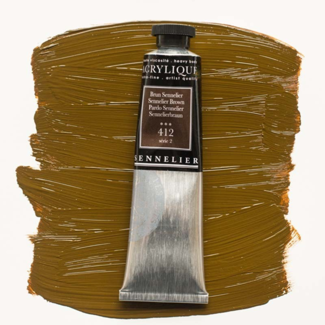 Sennelier Extra-Fine Artists' Acrylics 412 Sennelier Brown Series 2 60Ml Tube
