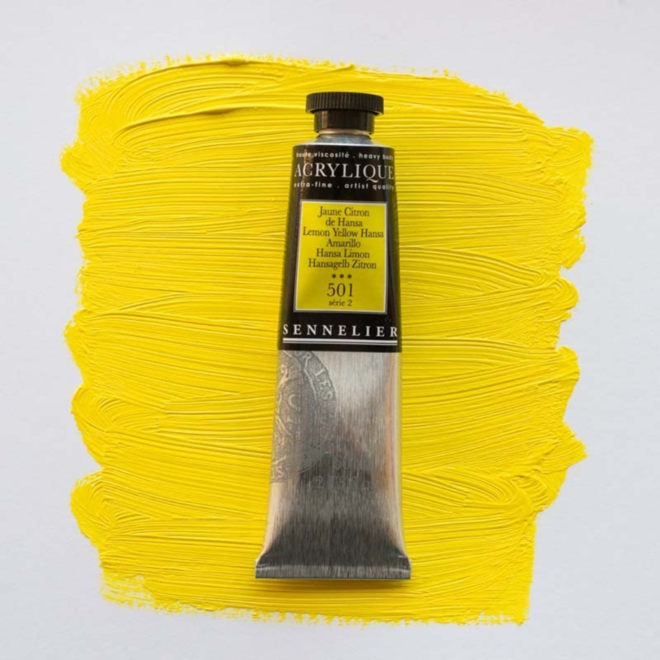 Sennelier Extra-Fine Artists' Acrylics 501 Lemmon Yellow Hansa Series 2 60Ml Tube