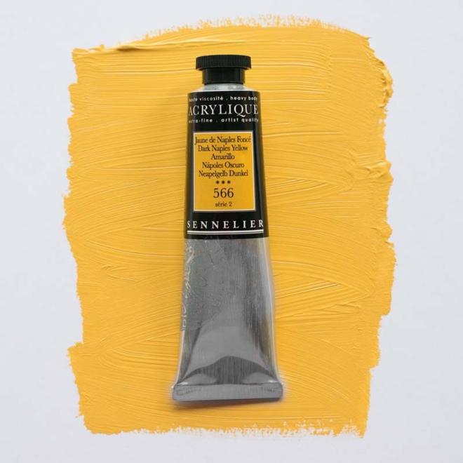 Sennelier Extra-Fine Artists' Acrylics 566 Dark Naples Yellow Series 2 60Ml Tube