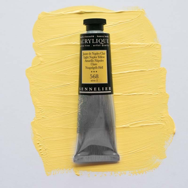 Sennelier Extra-Fine Artists' Acrylics 568 Light Naples Yellow Series 2 60Ml Tube