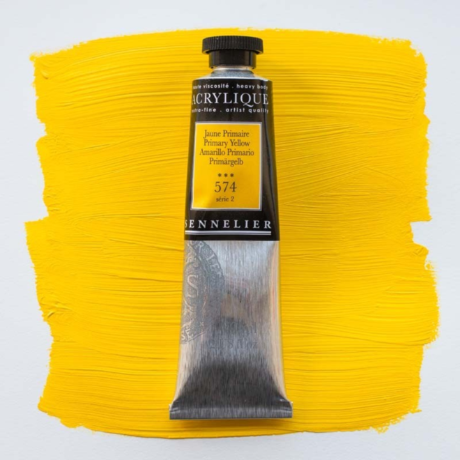 Sennelier Extra-Fine Artists' Acrylics 574 Primary Yellow Series 2 60Ml Tube