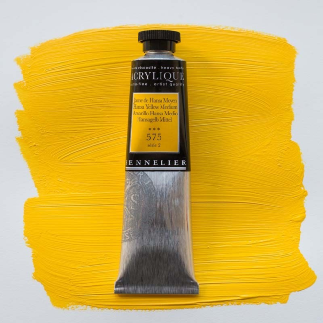 Sennelier Extra-Fine Artists' Acrylics 575 Hansa Yellow Medium Series 2 60Ml Tube