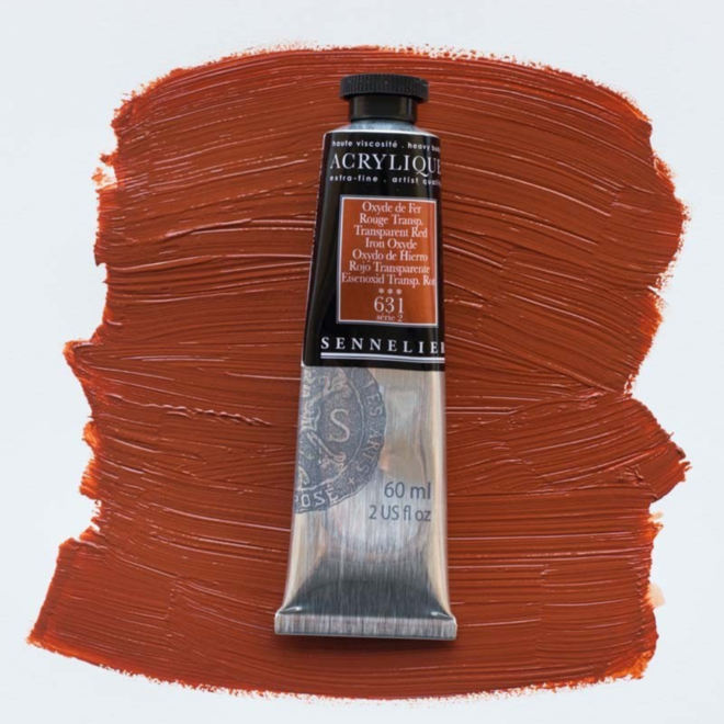 Sennelier Extra-Fine Artists' Acrylics 631 Tansparent Red Iron Oxide Series 2 60Ml Tube