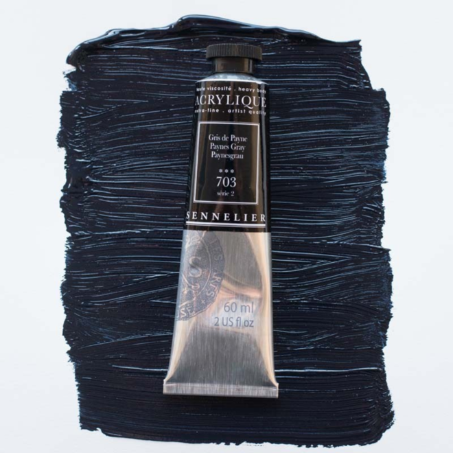 Sennelier Extra-Fine Artists' Acrylics 703 Paynes Gray Series 2 60Ml Tube