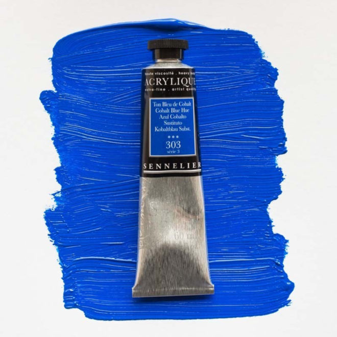 Sennelier Extra-Fine Artists' Acrylics 303 Cobalt Blue Hue Series 3 60Ml Tube
