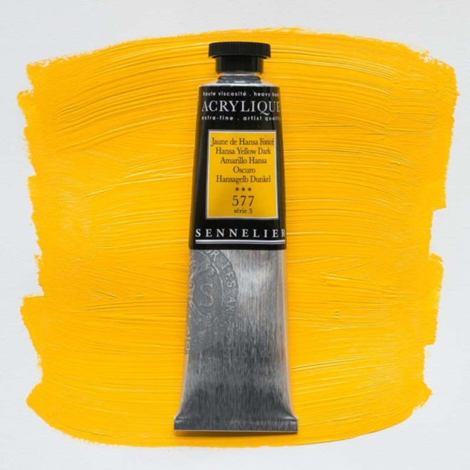 Sennelier Extra-Fine Artists' Acrylics 577 Hansa Yellow Dark Series 3 60Ml Tube