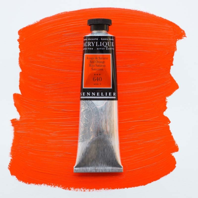 Sennelier Extra-Fine Artists' Acrylics 609 Red Orange Series 3 60Ml Tube