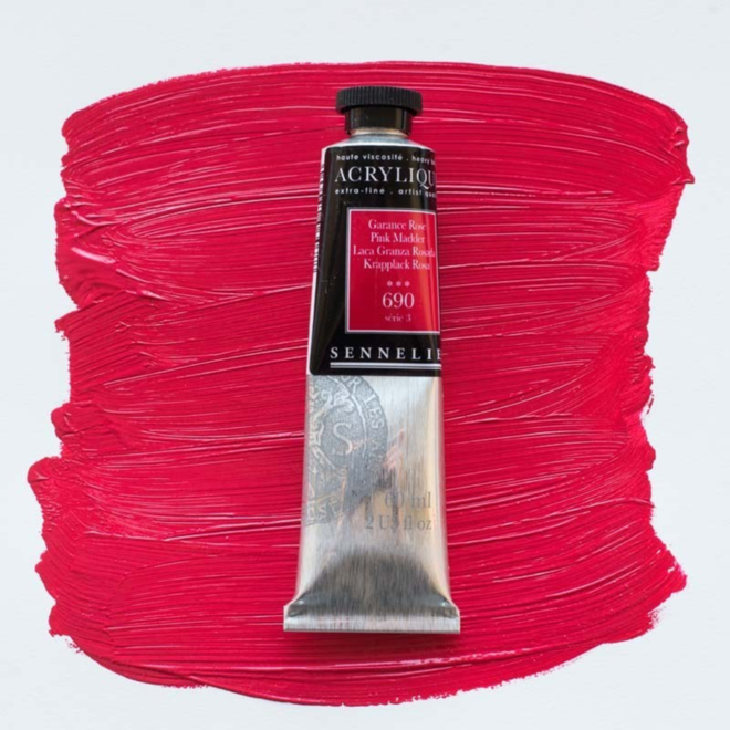 Sennelier Extra-Fine Artists' Acrylics 690 Pink Madder Series 3 60Ml Tube