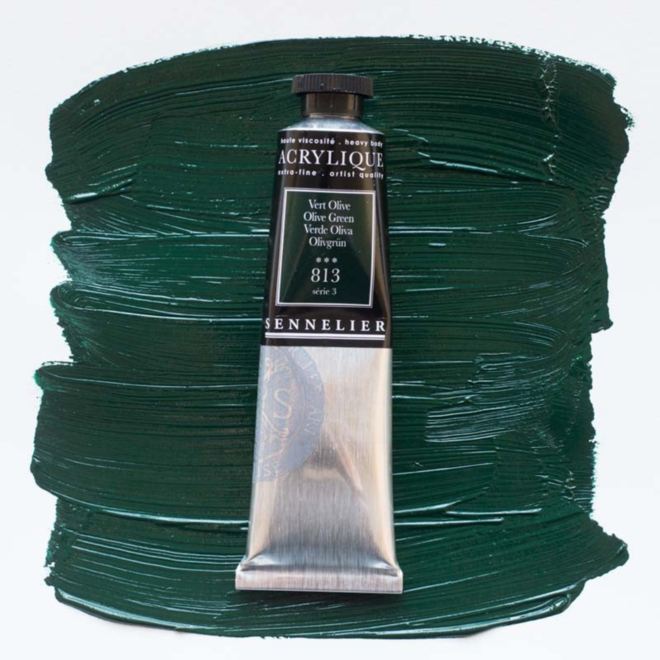 Sennelier Extra-Fine Artists' Acrylics 813 Olive Green Series 3 60Ml Tube