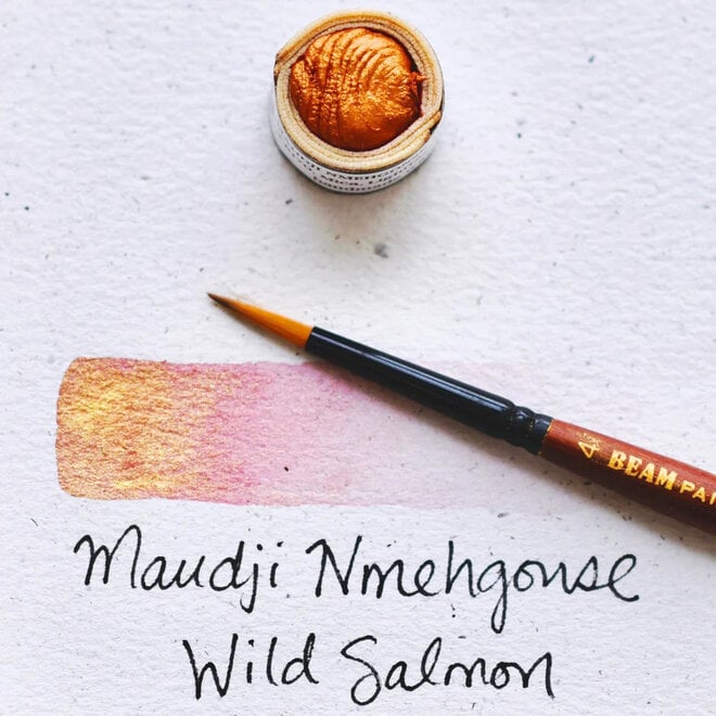 Beam Paints: Paintstones! - Maudji Nmehgonse / Wild Salmon (Ethical Mica)