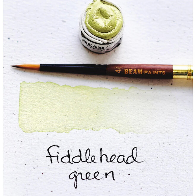 Beam Paints: Watercolour Paintstones! - Fiddlehead Green (Ethical Mica)
