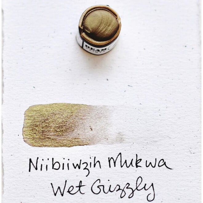 Beam Paints: Paintstones! - Niibiiwzih Mukwa / Wet Grizzly (Ethical Mica)