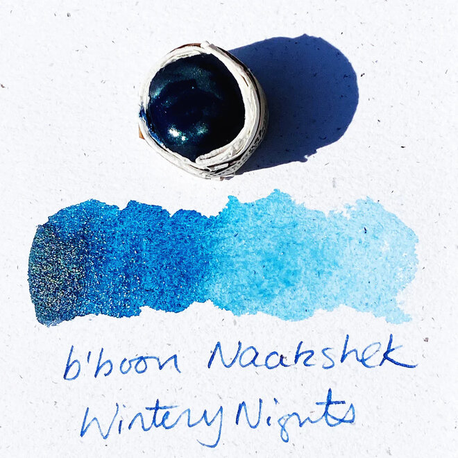 Beam Paints: Watercolour Paintstones! - B'Boon Naakshek / Wintery Night (Ethical Mica)