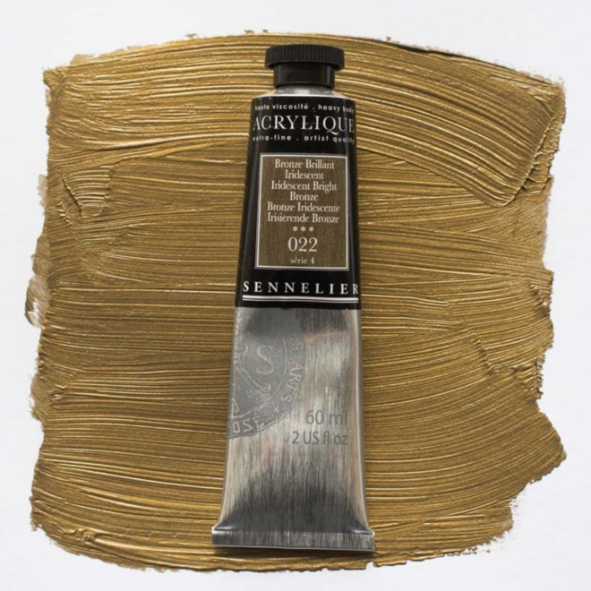 Sennelier Extra-Fine Artists' Acrylics 022 Iridescent Bright Bronze Series 4 60Ml Tube