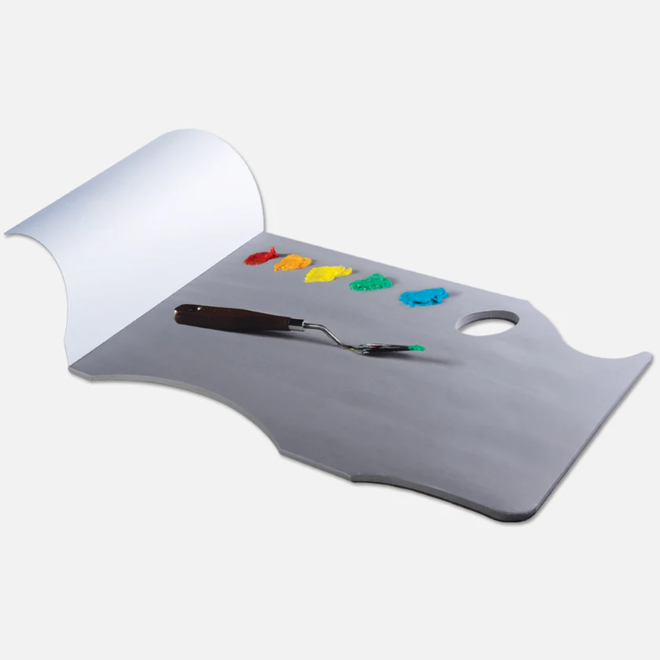 New Wave Grey Pad Ergonomic Hand Held Paper Palette - 50 Sheets