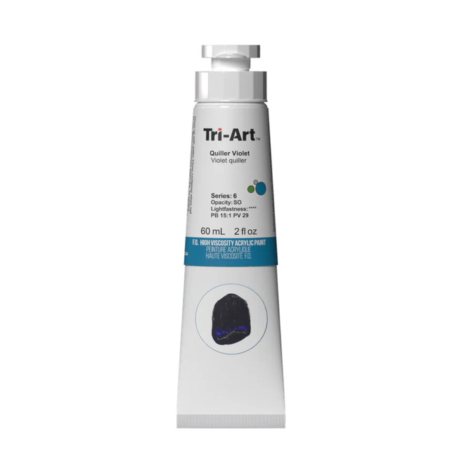 Tri-Art High Viscosity Acrylic: Series 6 - Quiller Violet 60mL Tube
