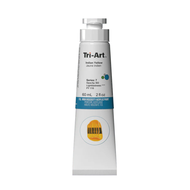 Tri-Art High Viscosity Acrylic: Series 7 - India Yellow 60mL Tube
