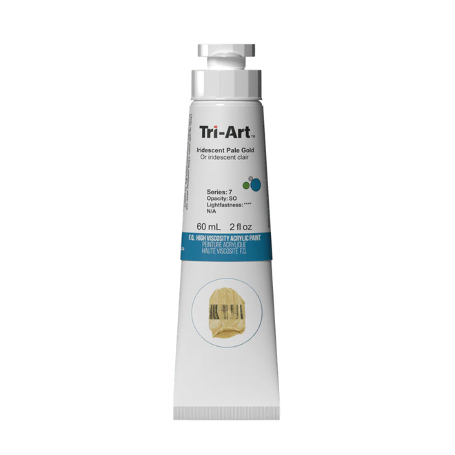 Tri-Art High Viscosity Acrylic: Series 7 - Iridescent Pale Gold 60mL Tube