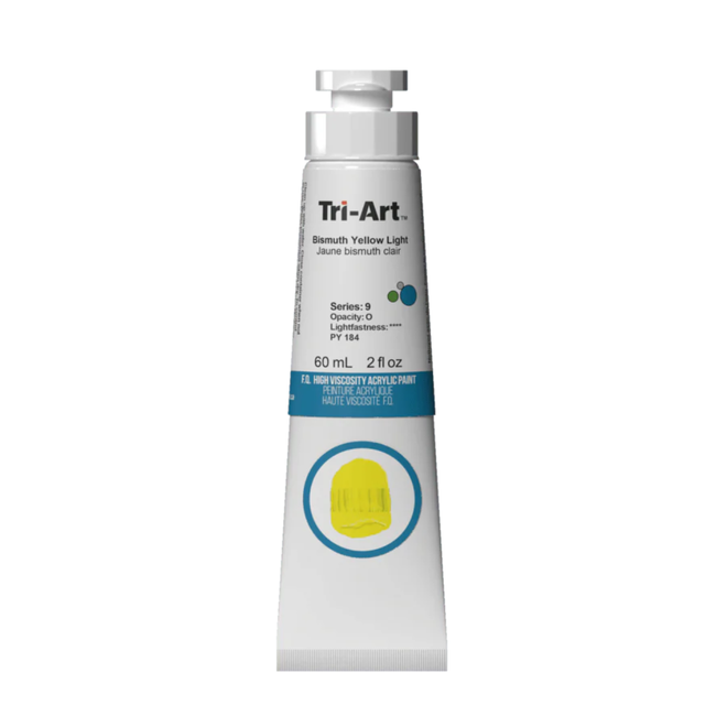 Tri-Art High Viscosity Acrylic: Series 9 - Bismuth Yellow Light 60mL Tube