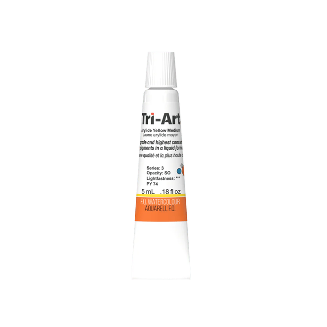 Tri-Art Watercolour: Series 1 - Arylide Yellow Medium 5mL Tube