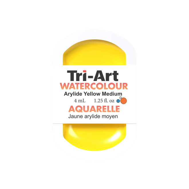 Tri-Art Watercolour: Series 1 - Arylide Yellow Medium 4mL Pan
