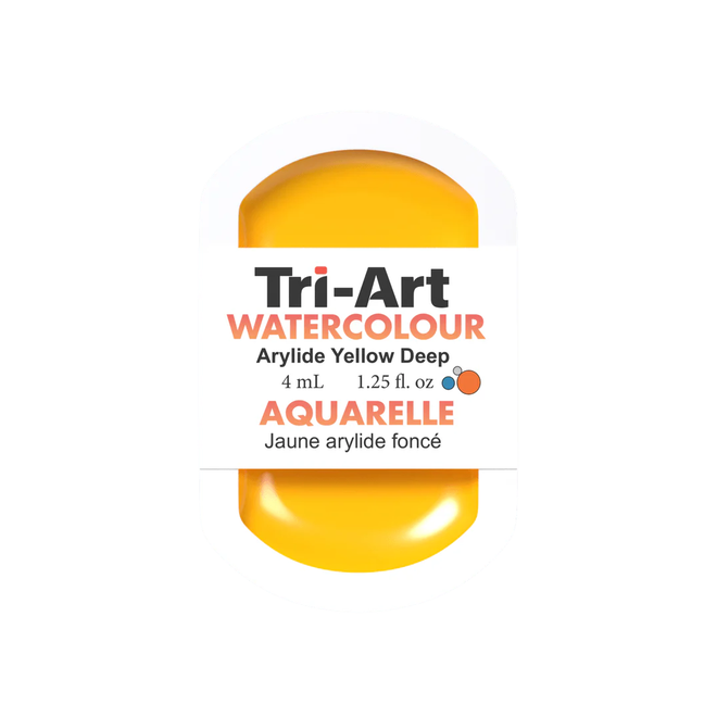 Tri-Art Watercolour: Series 2 - Arylide Yellow Deep 4mL Pan