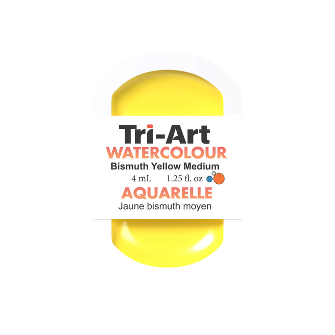 Tri-Art Watercolour: Series 3 - Bismuth Yellow Medium 4mL Pan