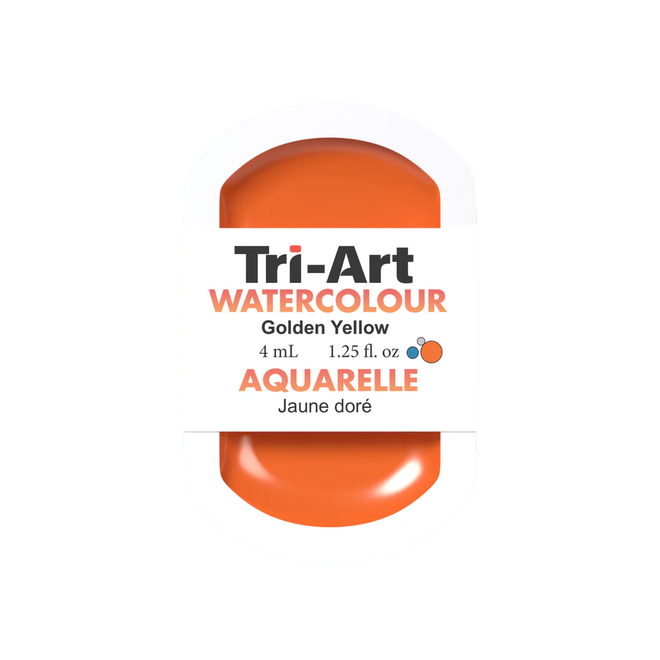 Tri-Art Watercolour: Series 2 - Golden Yellow 4mL Pan