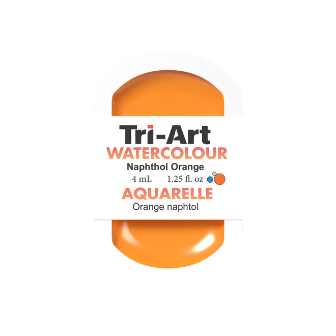 Tri-Art Watercolour: Series 2 - Naphthol Orange 4mL Pan