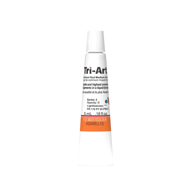 Tri-Art Watercolour: Series 1 - Cadmium Red Medium Hue 5mL Tube