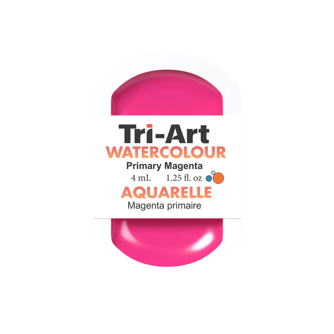 Tri-Art Watercolour: Series 1 - Primary Magenta 4mL Pan