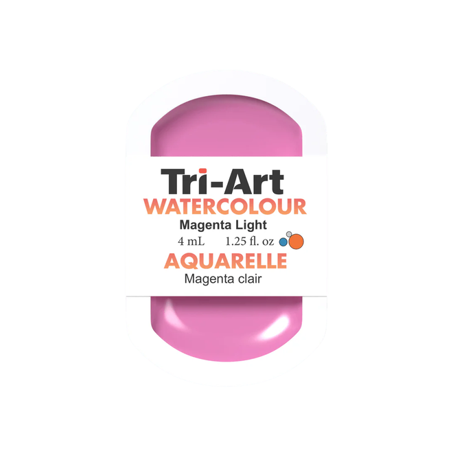 Tri-Art Watercolour: Series 1 - Magenta Light 4mL Pan